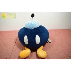 Club Mocchi Mocchi Super Mario Mega Bob-Omb 15" Plush (Dirt Marks)